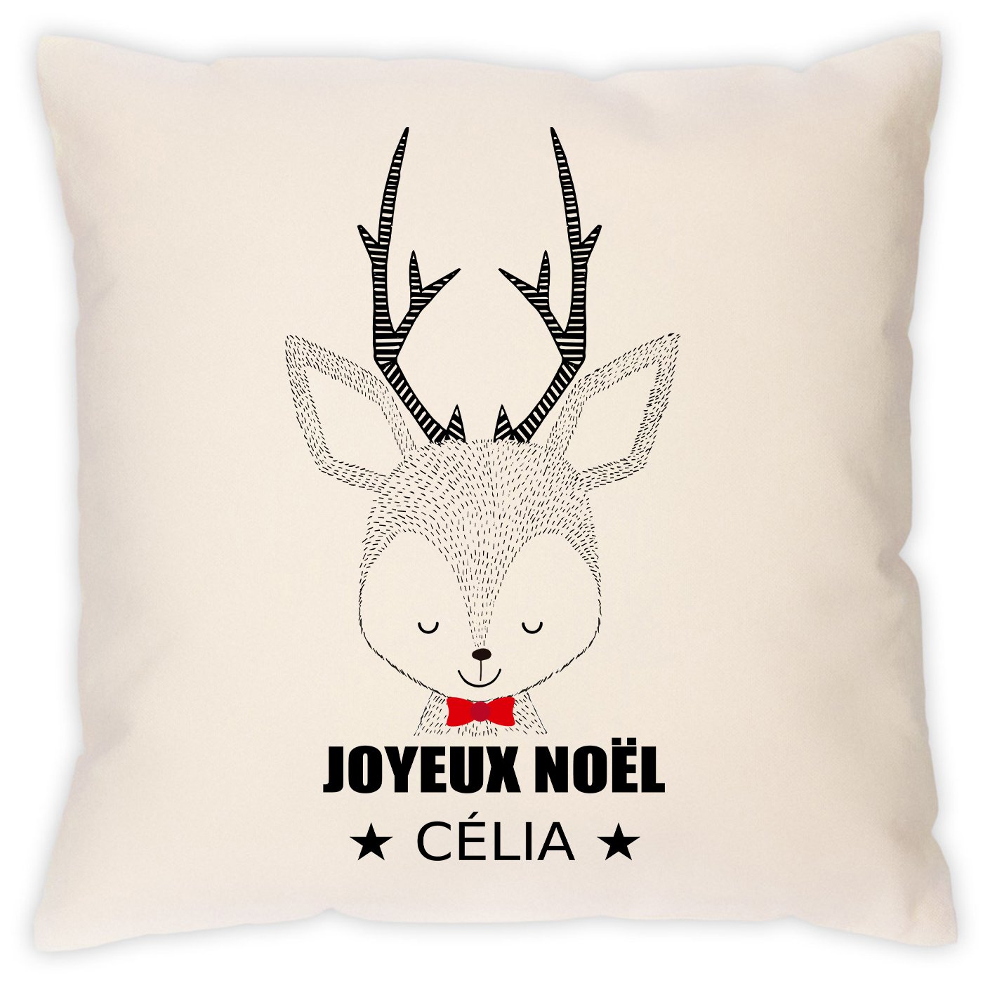 Almohada Personalizada de Murrano para Niña en Navidad