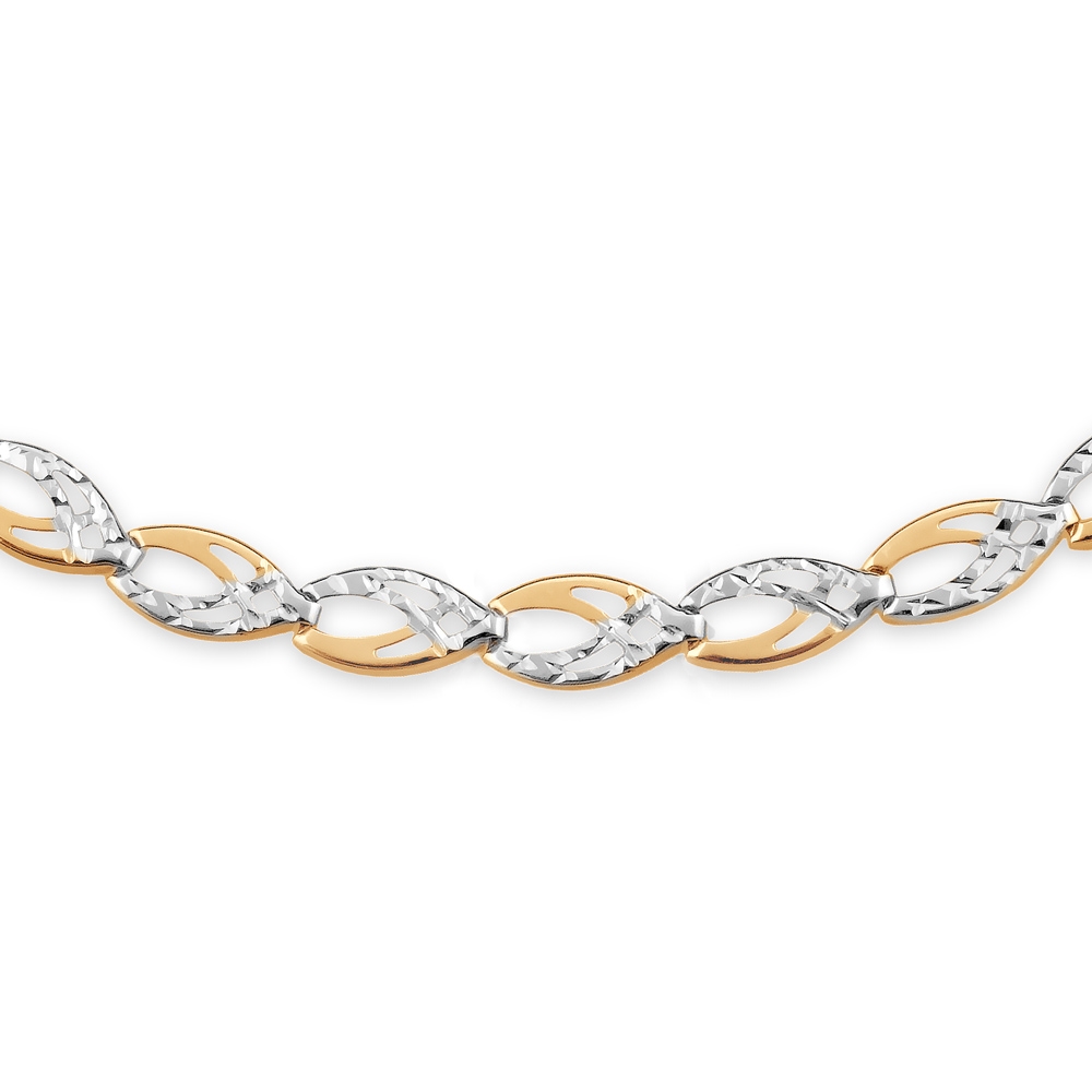 Pulseras de oro de 8 quilates grabadas para esposa Murrano