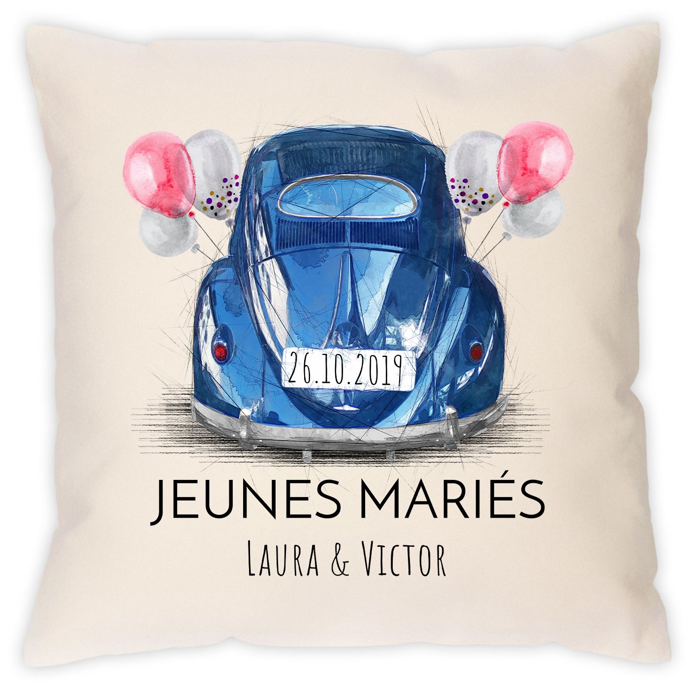 Almohada para novios Murrano