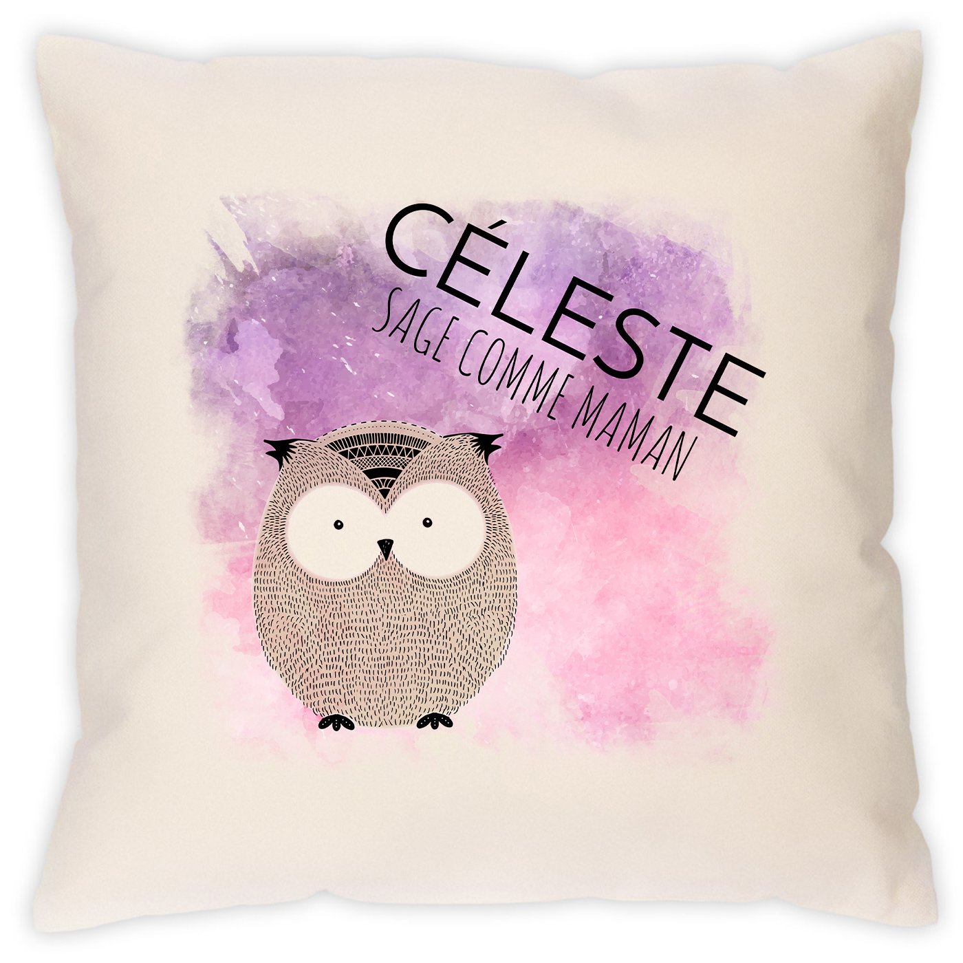 Almohada de cumpleaños con impresión para niña pequeña Murrano