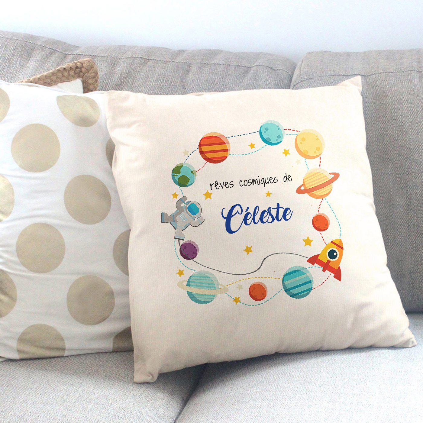 Almohada Personalizada Murrano para el Cumpleaños de un Sobrino
