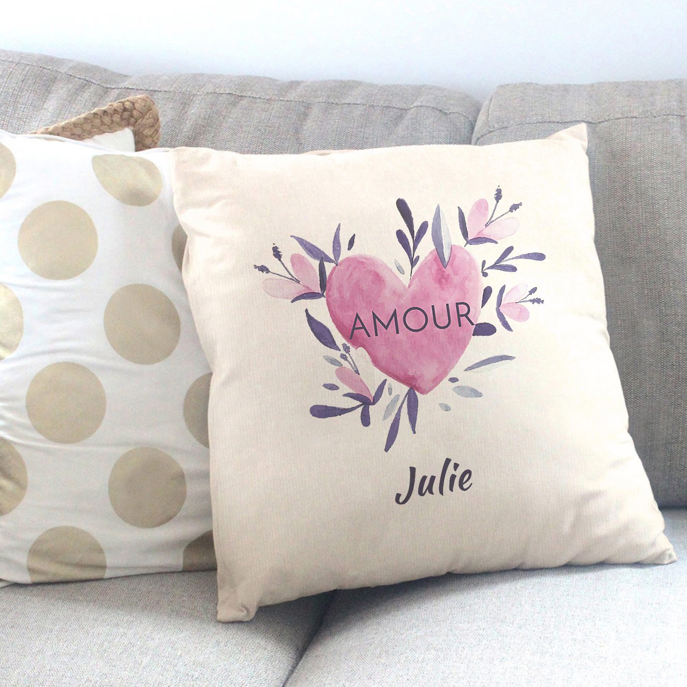 Coussin Personnalisé Murrano pour la Saint-Valentin