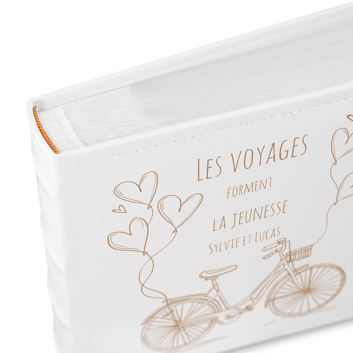 Murrano Custom Photo Album - Bicycle Theme for Cyclist Couple