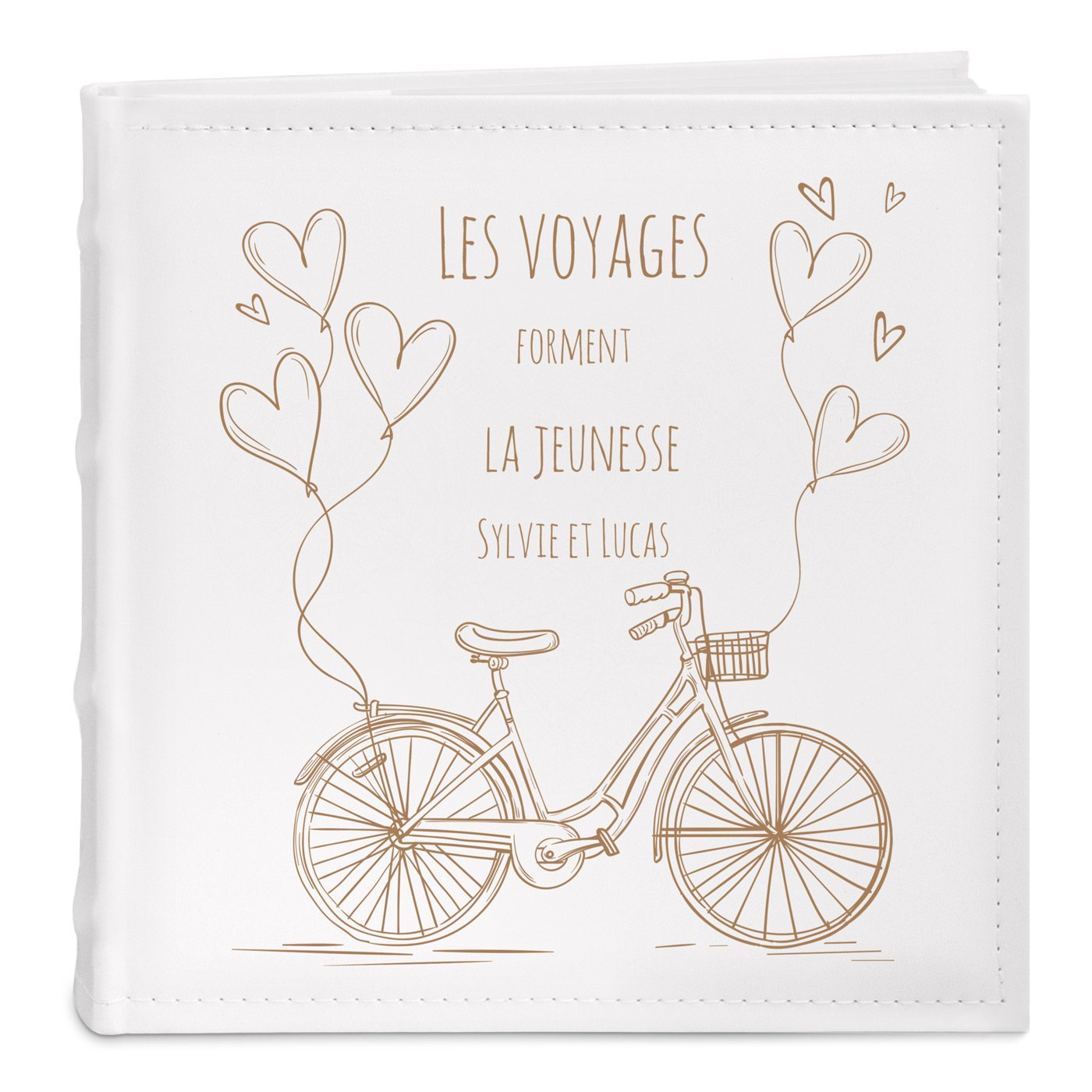 Murrano Custom Photo Album - Bicycle Theme for Cyclist Couple