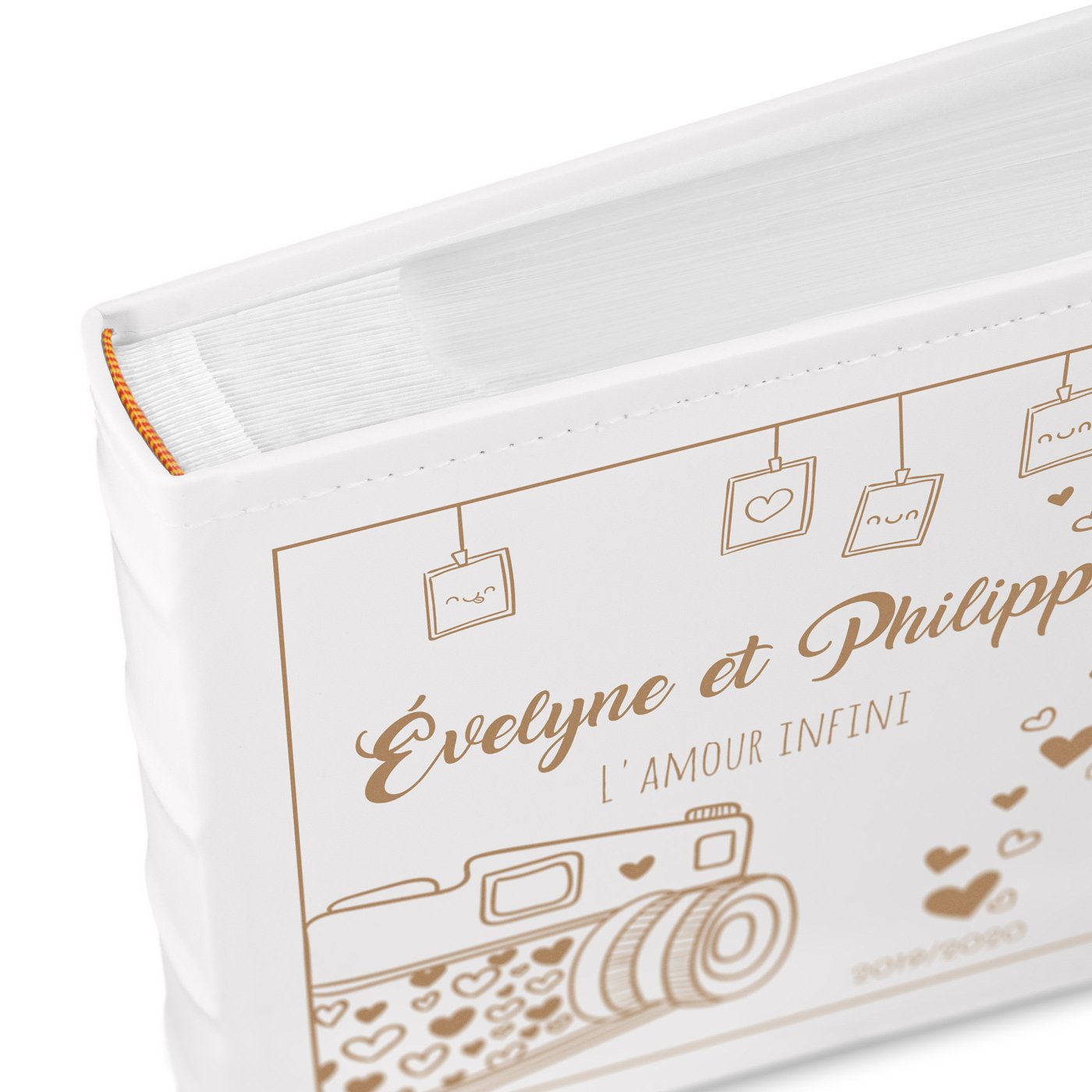 Murrano Personalized Photo Album for Couples