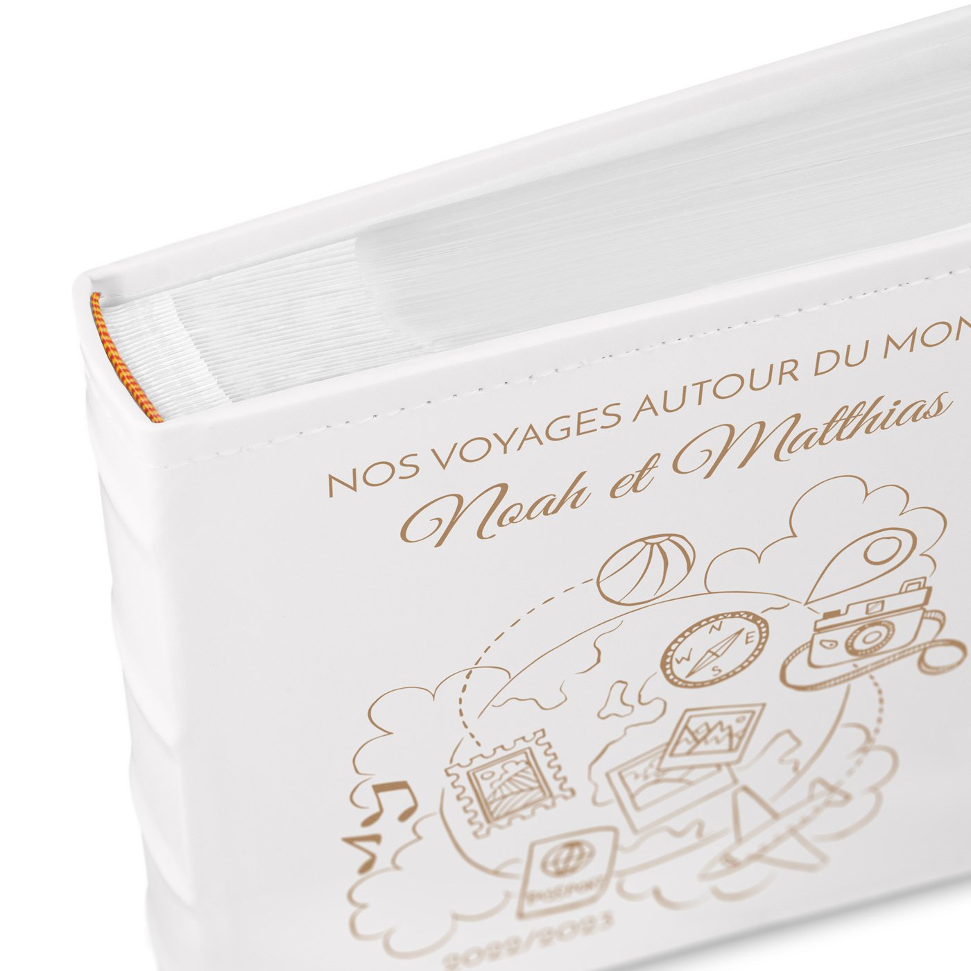 Murrano Personalized Photo Album for Travel Enthusiast Couple
