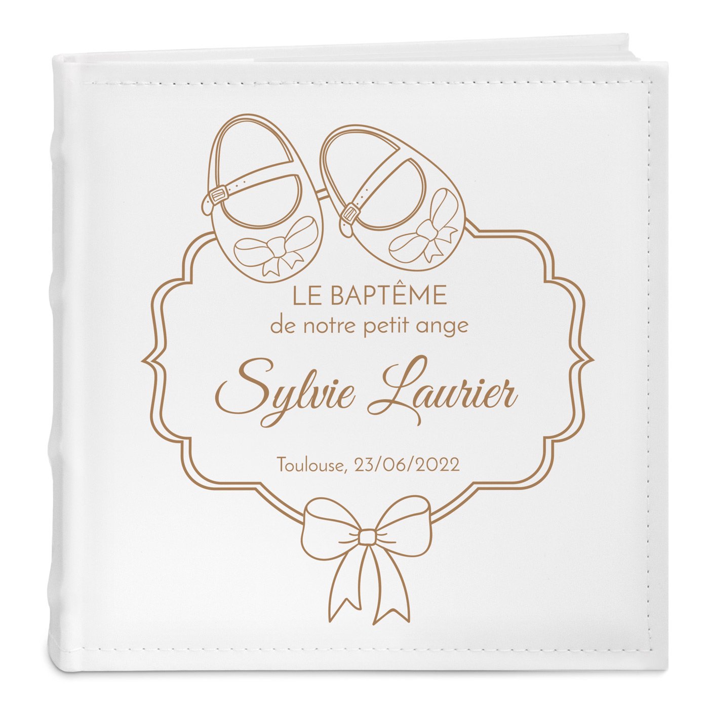 Murrano Personalized Photo Album for Girl's Baptism
