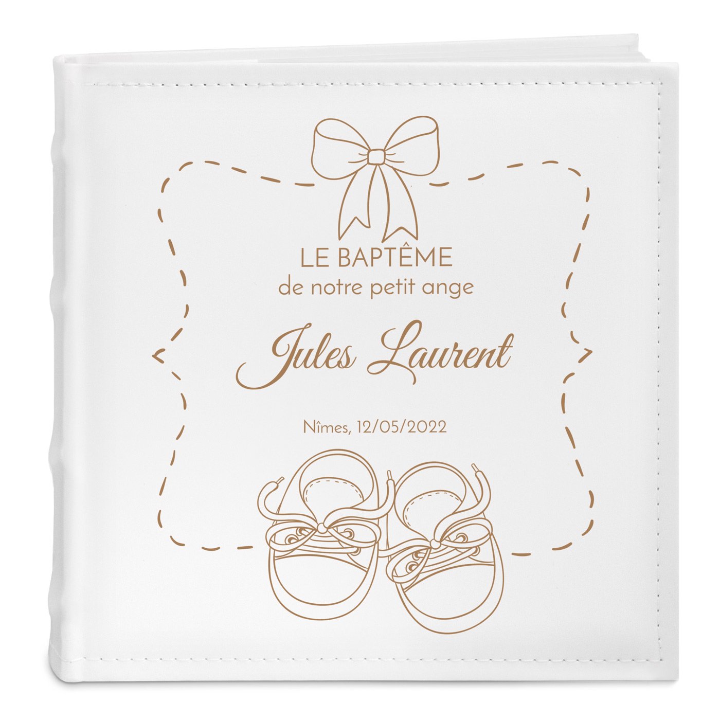 Murrano Personalized Photo Album for Boy's Baptism
