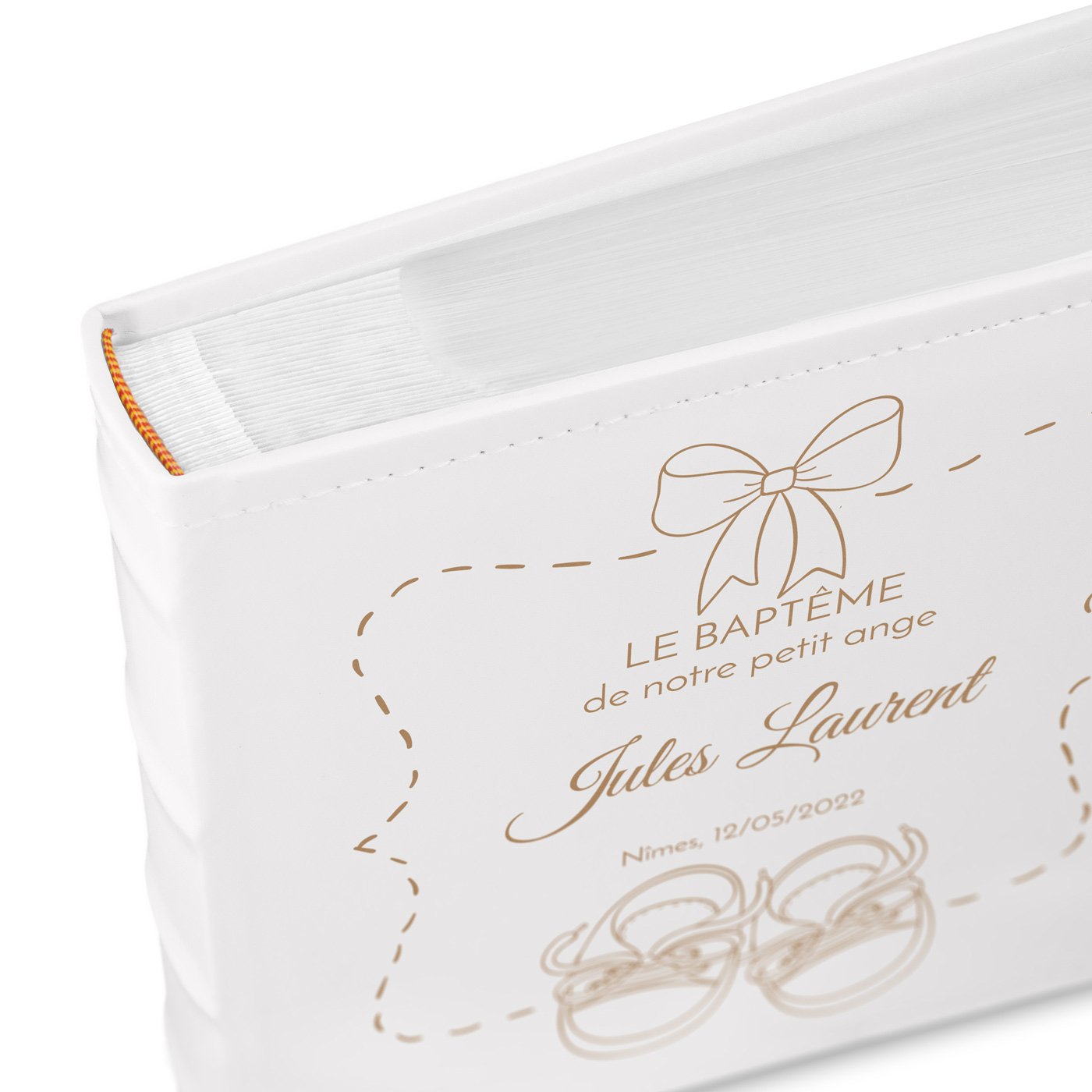 Murrano Personalized Photo Album for Boy's Baptism