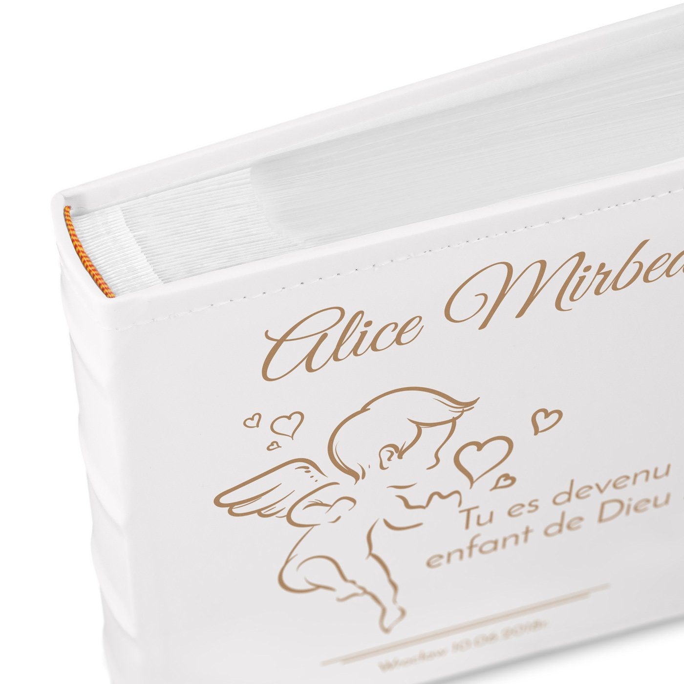 Murrano Customized Photo Album for Baptism - Girl