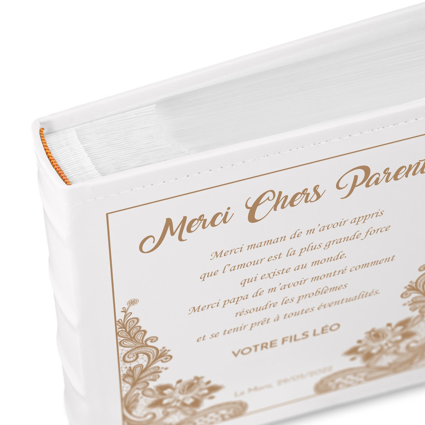 Murrano Photo Album - Customized Wedding Thank You Gift for Parents