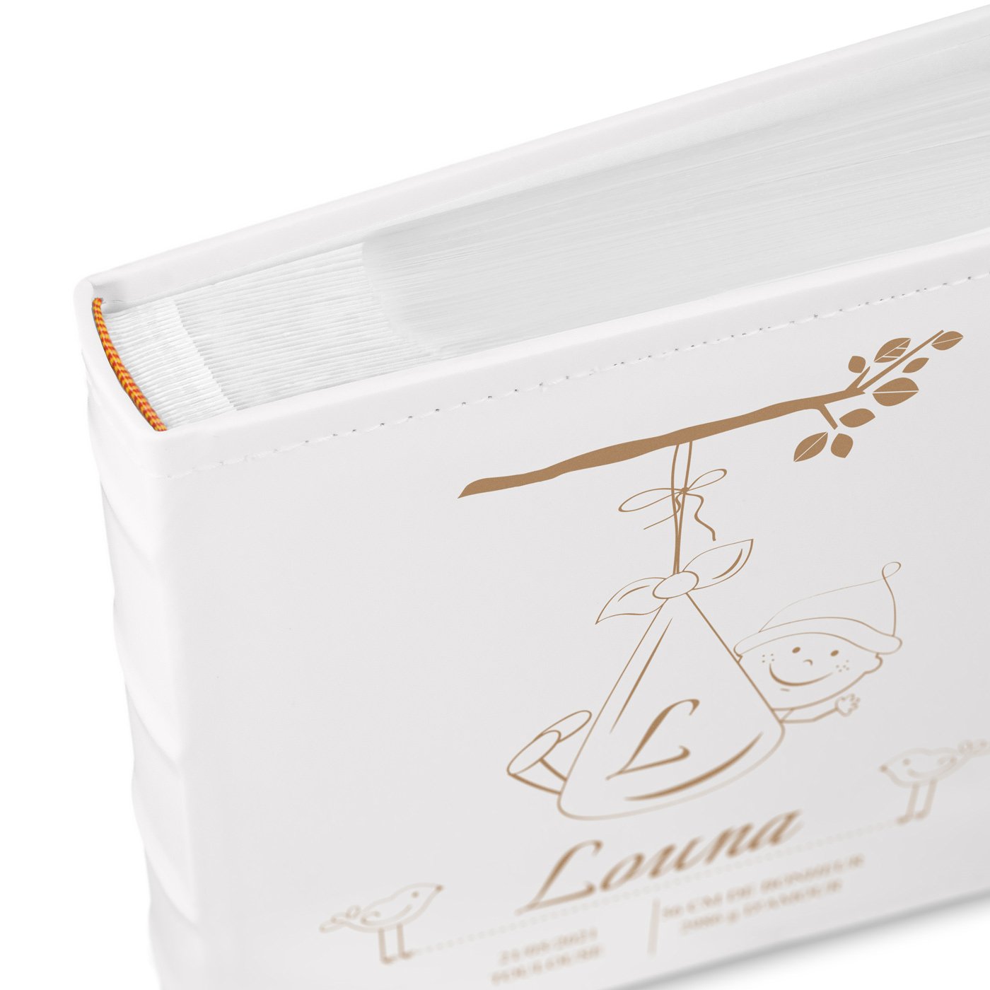 Murrano Memory Photo Album for Newborn Girl