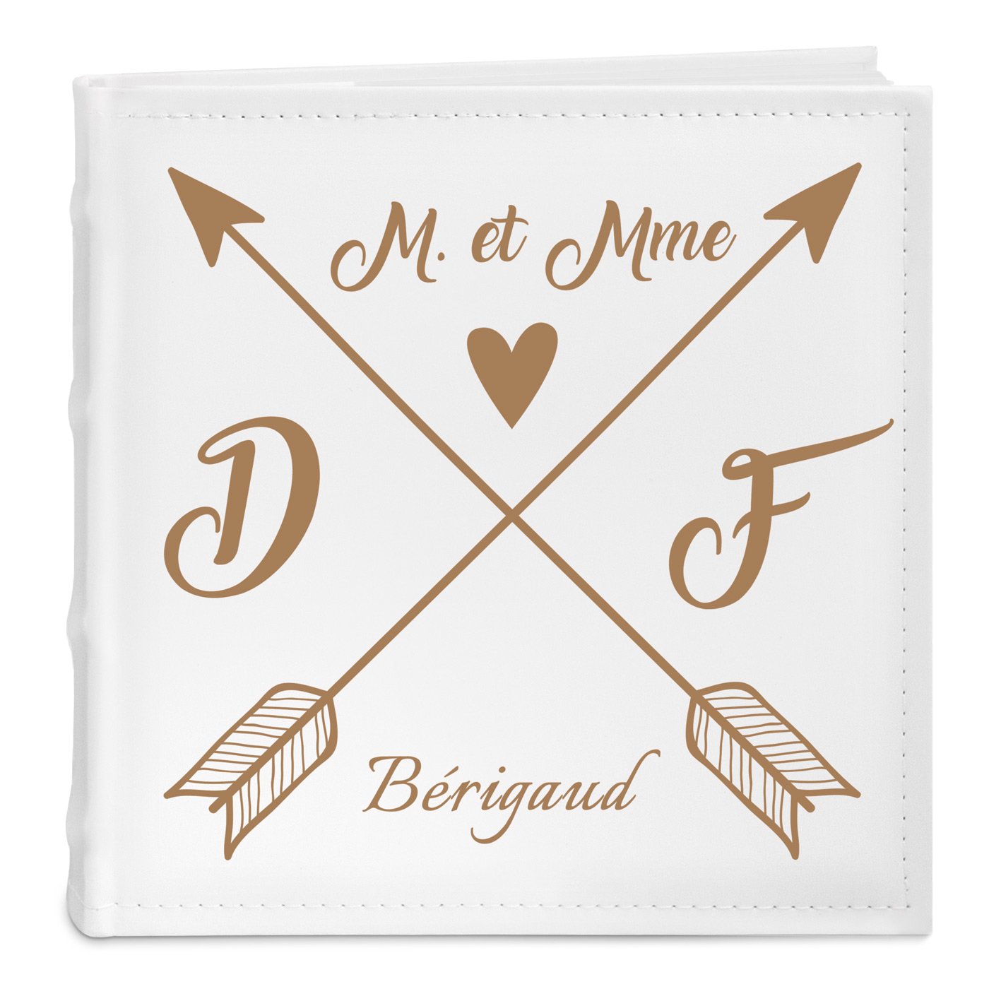 Murrano Personalized Photo Album for Newlyweds