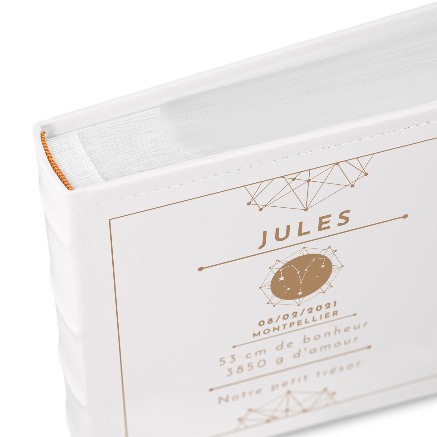 Murrano Newborn Baby Photo Album - White