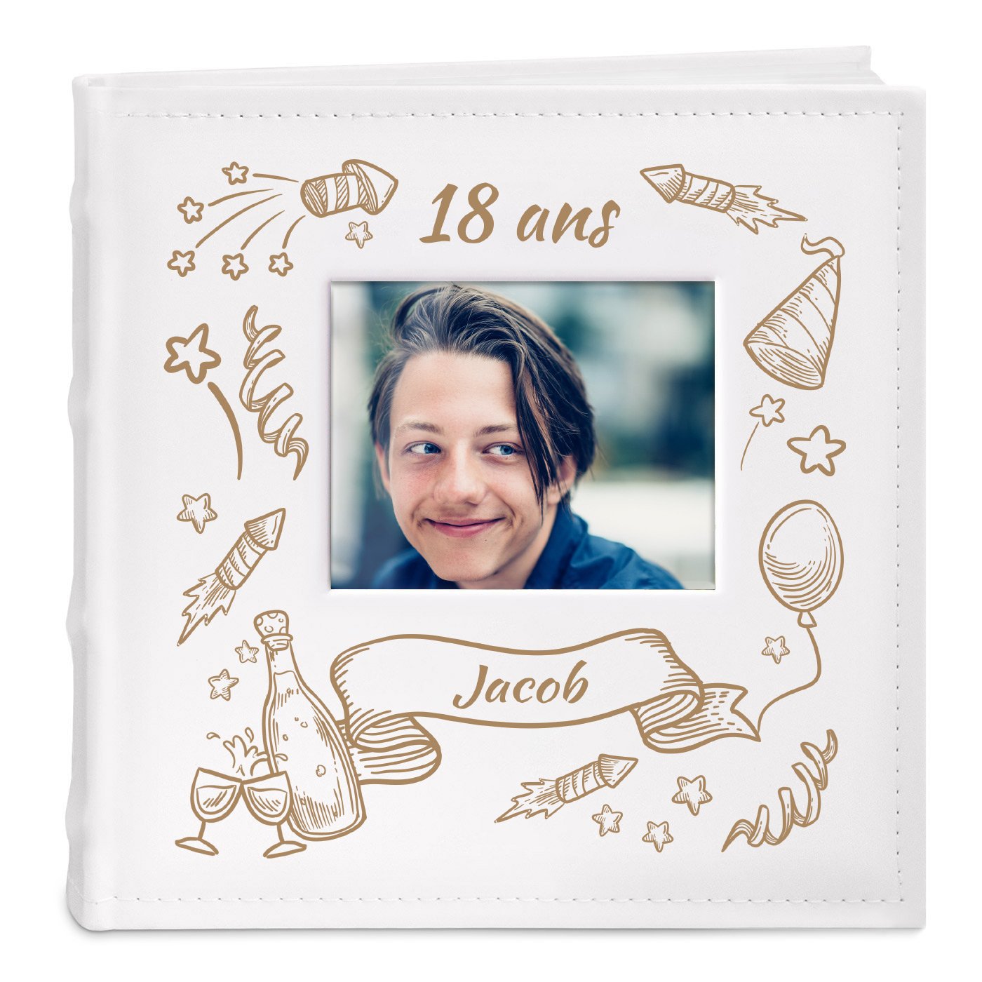 Murrano 18th Birthday Photo Album - Customized for Him