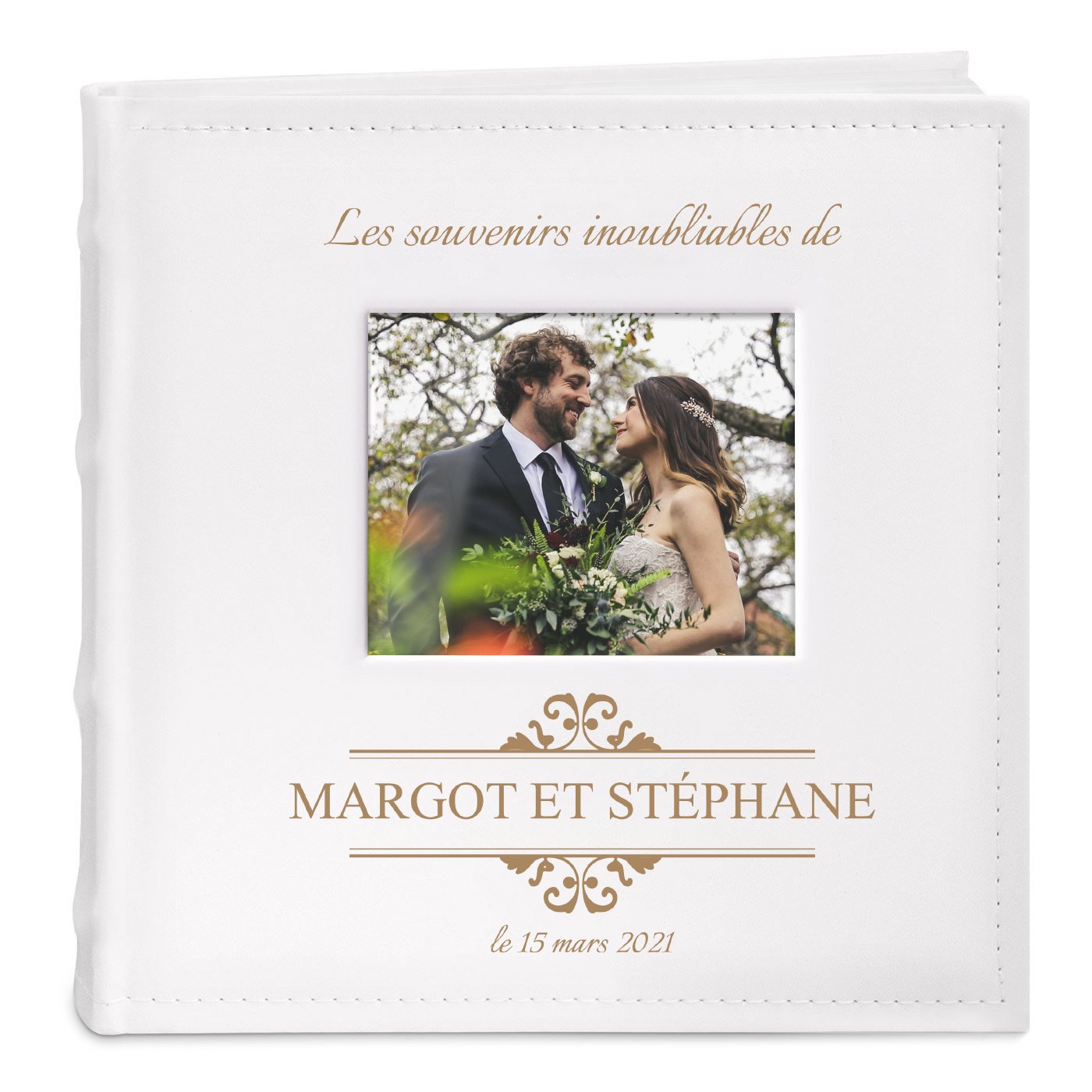 Murrano Photo Album with Pocket Pages for Couple's Anniversary or Wedding