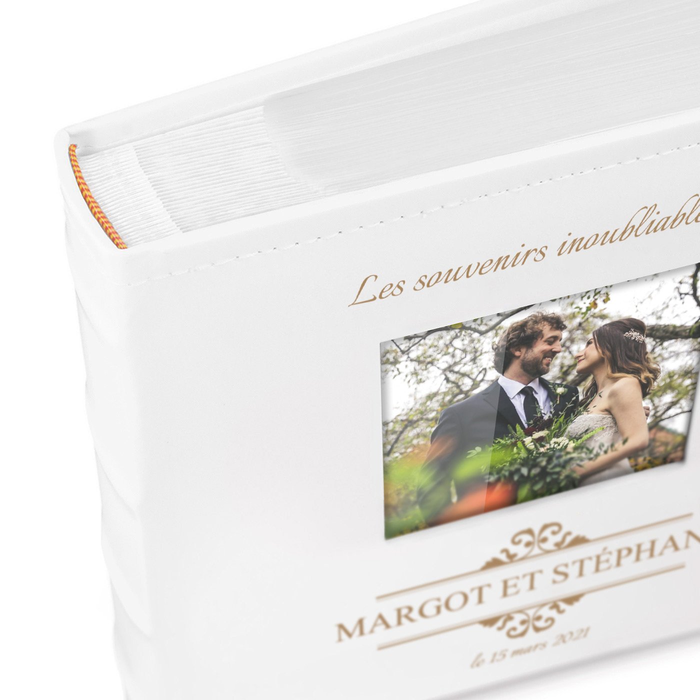 Murrano Photo Album with Pocket Pages for Couple's Anniversary or Wedding