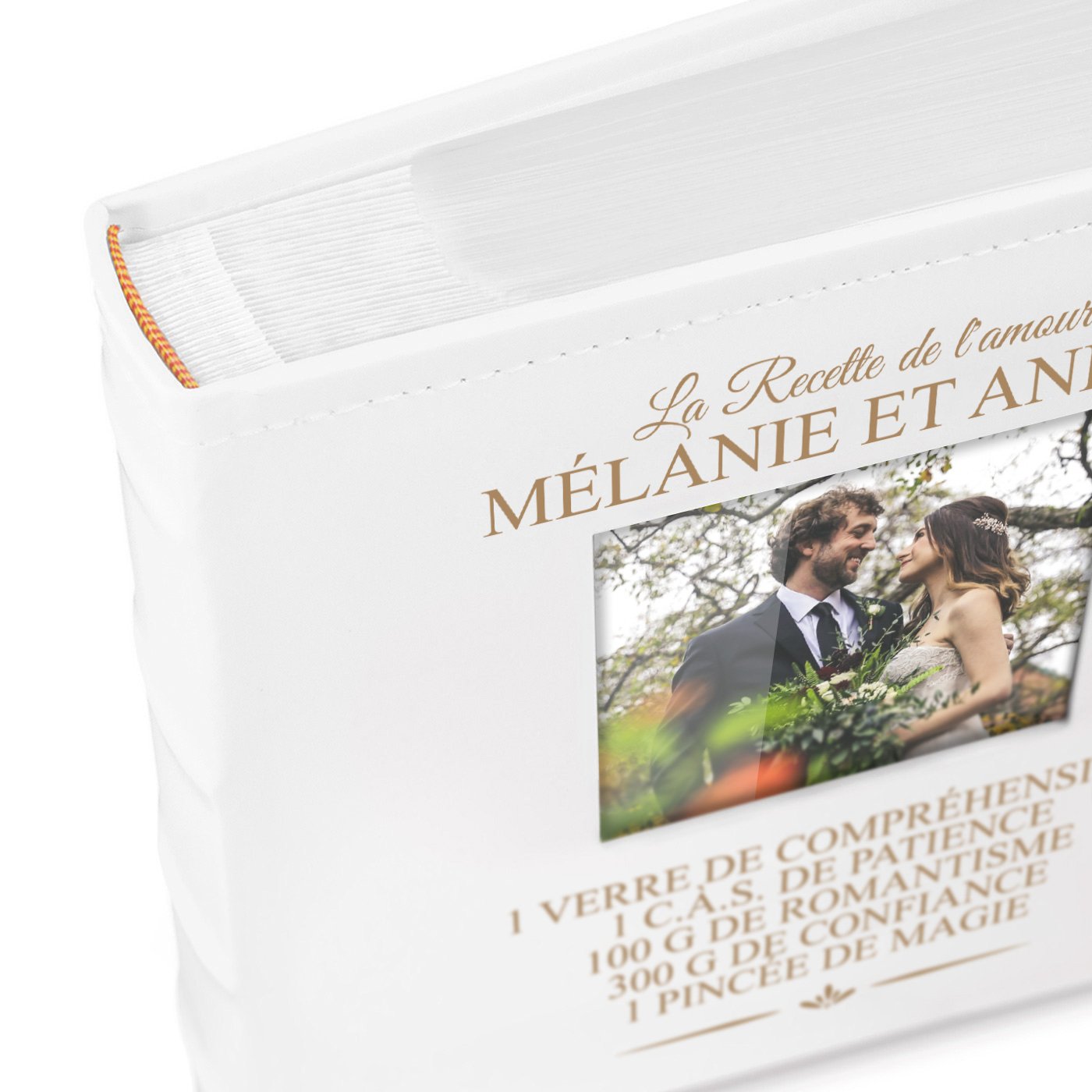 Murrano Personalized Photo Album for Couples