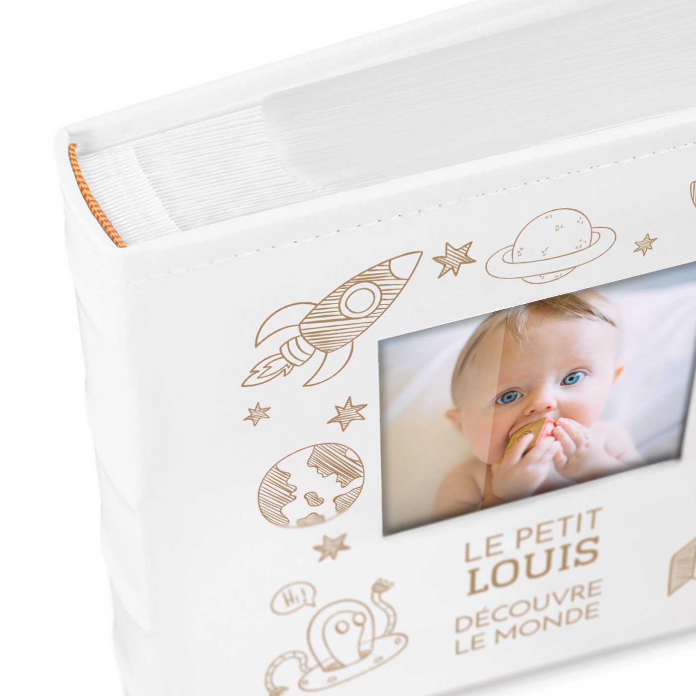 Murrano Photo Album with Pocket Pages for Baby Boy's Anniversary