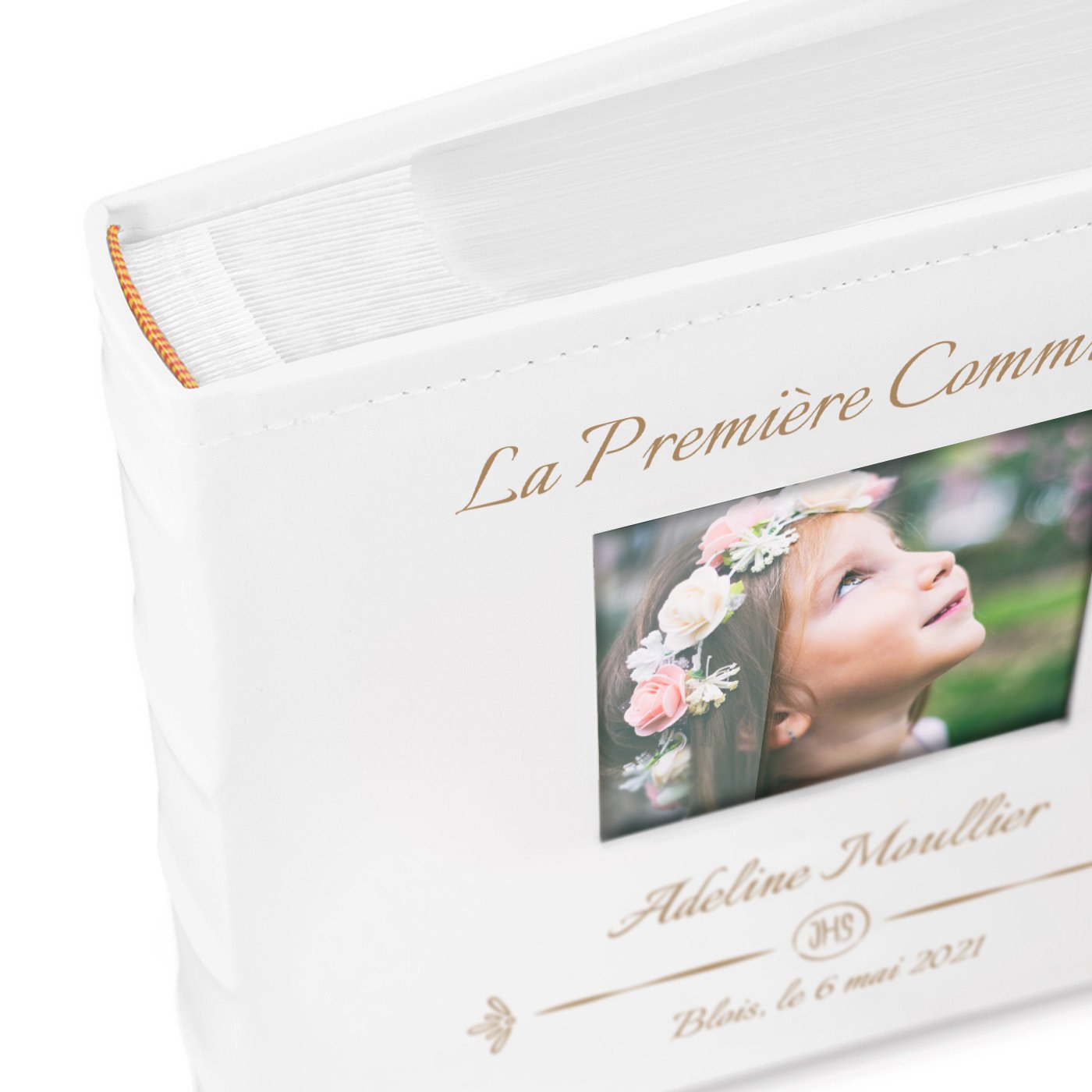 Album photo de communion Murrano avec pages à pochettes