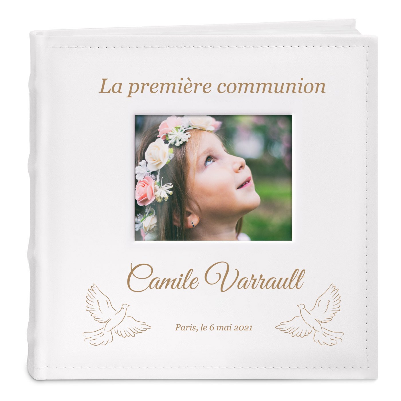 Murrano Photo Album with Pocket Pages for Communion Girl