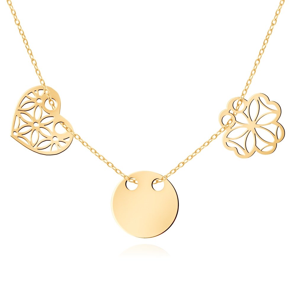 Collar de oro de 8 quilates personalizable para la abuela - Murrano