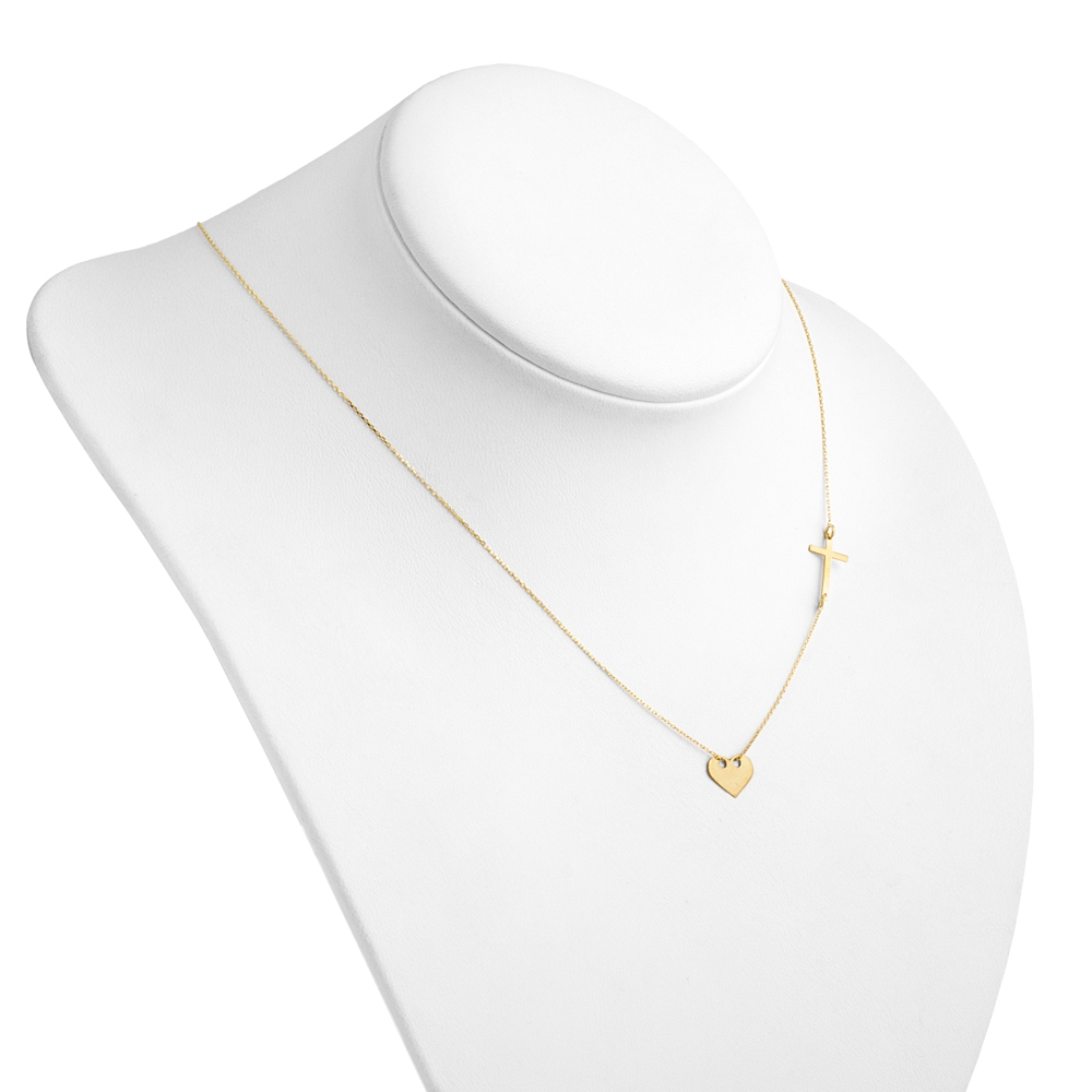 Collar de oro 8 quilates Murrano con grabado