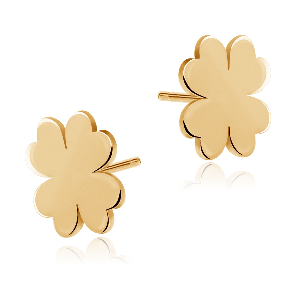 Aretes de oro de 8 quilates Murrano para niña