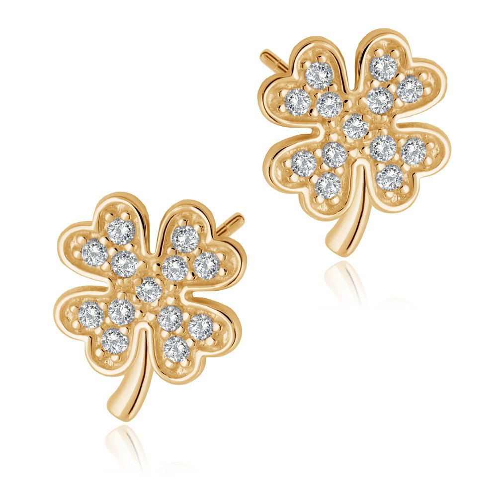 Aretes de oro de 8 quilates Murrano para niña