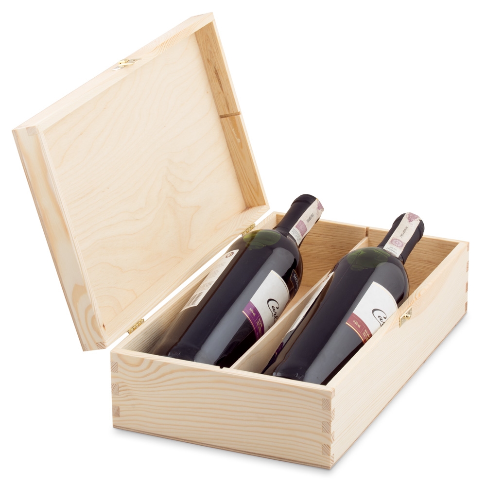 Murrano Custom Wine Box for 2 Bottles - Him and Her for Wedding Anniversary