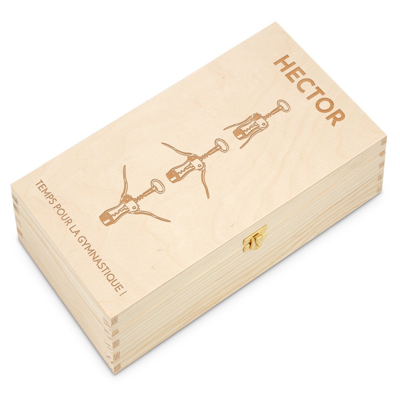 Caja de vino personalizada de Murrano para 2 botellas - Regalo de aniversario