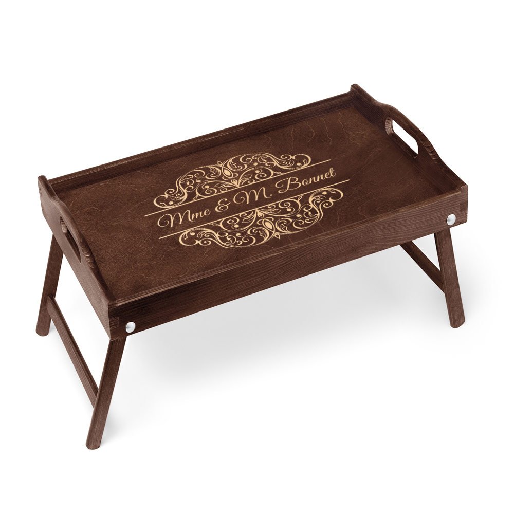 Plato de cama personalizado Murrano para amigos de la boda