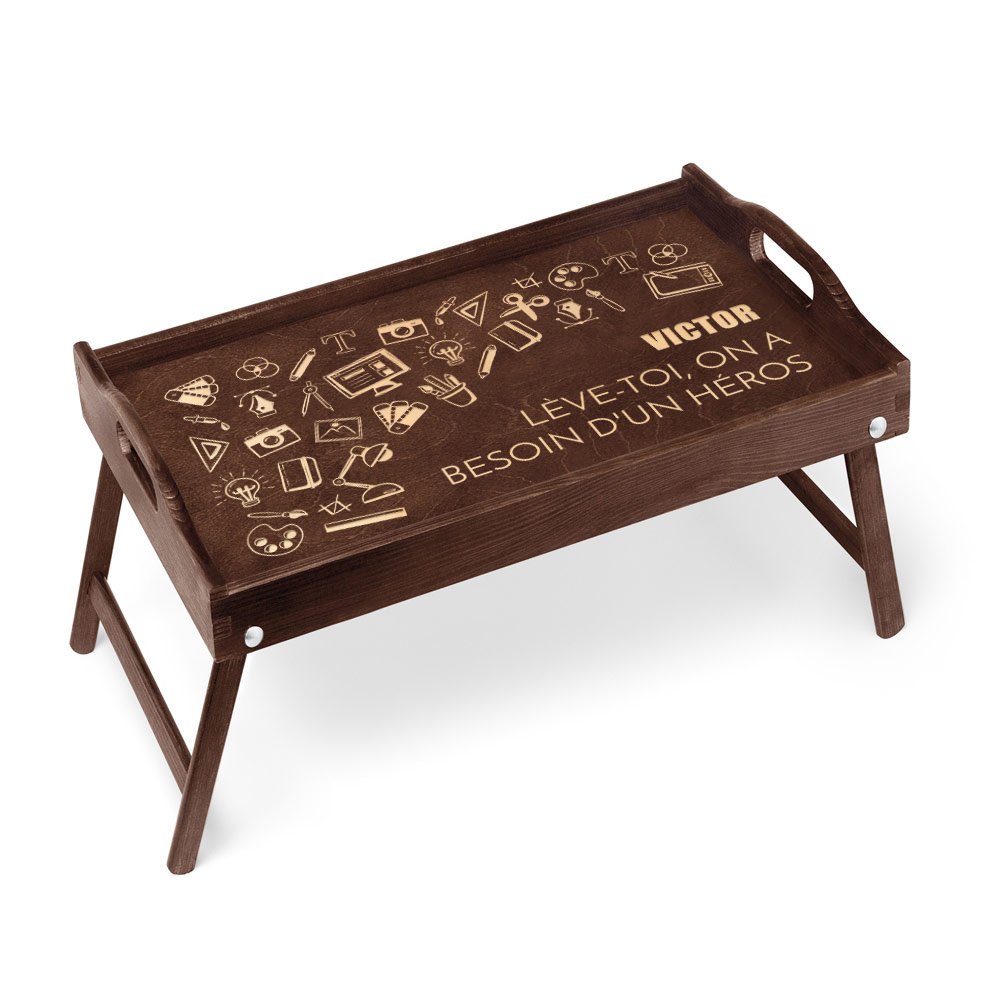 Plato de cama personalizado Murrano para profesores