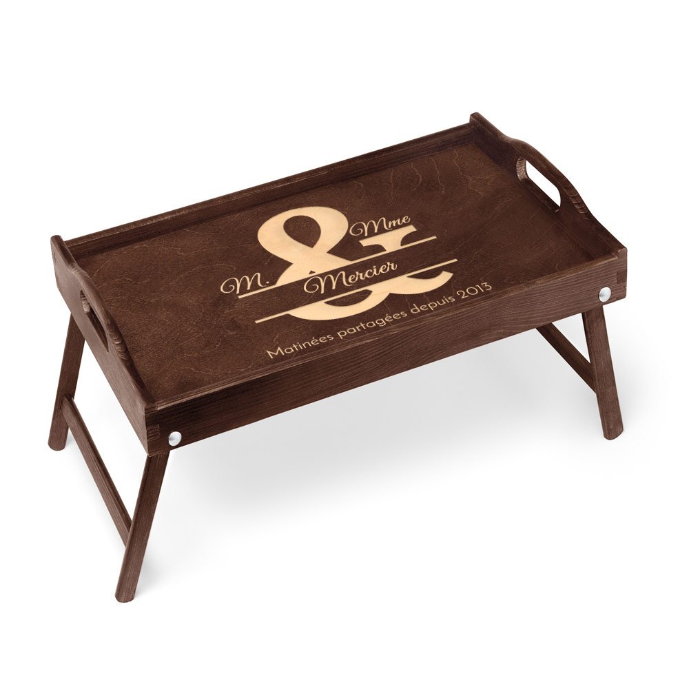 Plato de cama personalizado Murrano para él y ella, aniversario de boda
