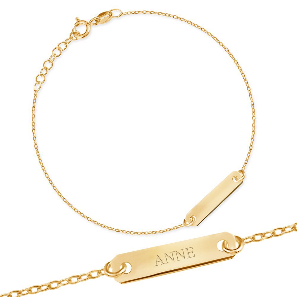 Brazalete de oro de 8 quilates personalizado Murrano para mujeres