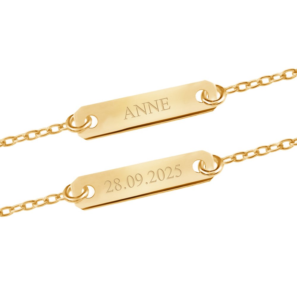 Brazalete de oro de 8 quilates personalizado Murrano para mujeres