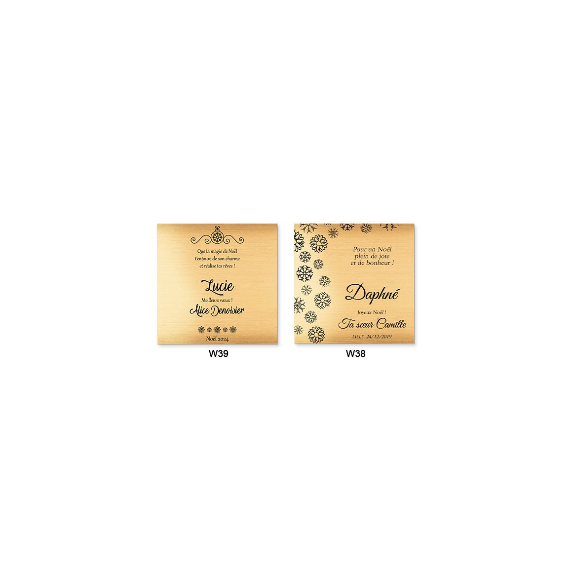 Pulseras de oro de 8 quilates Murrano con grabado para mujeres
