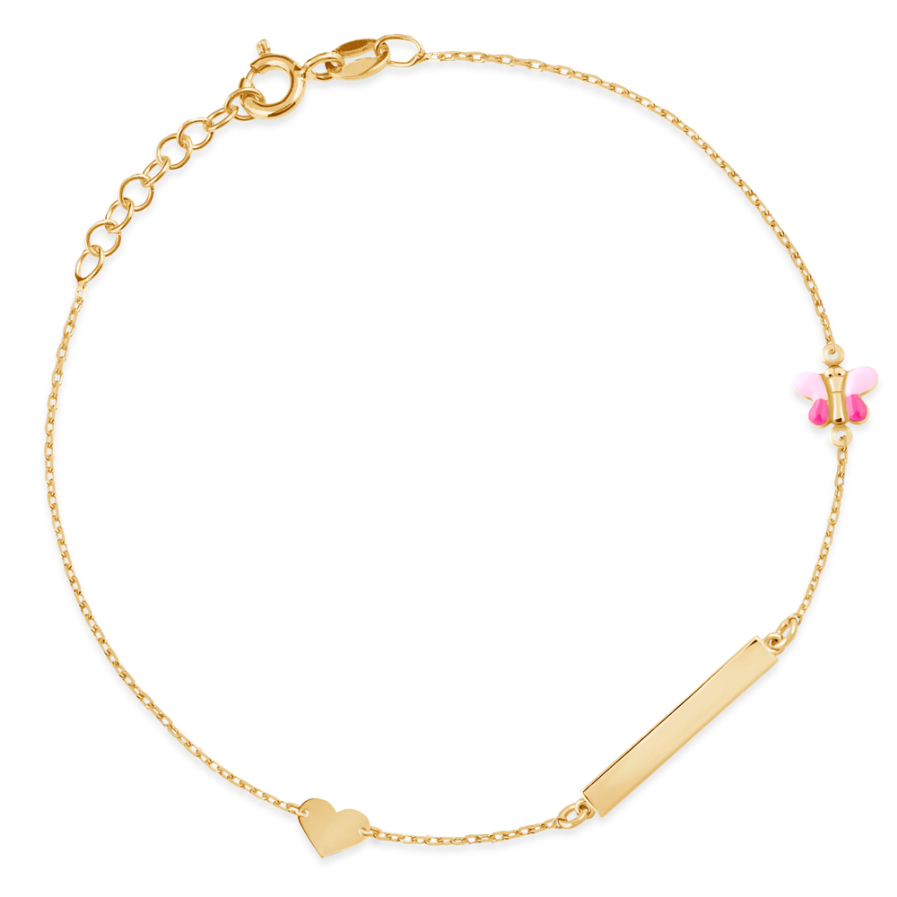 Pulseras de plata de ley 925 (milliésimas) recubierta de oro Murrano con grabado personalizado para nieta