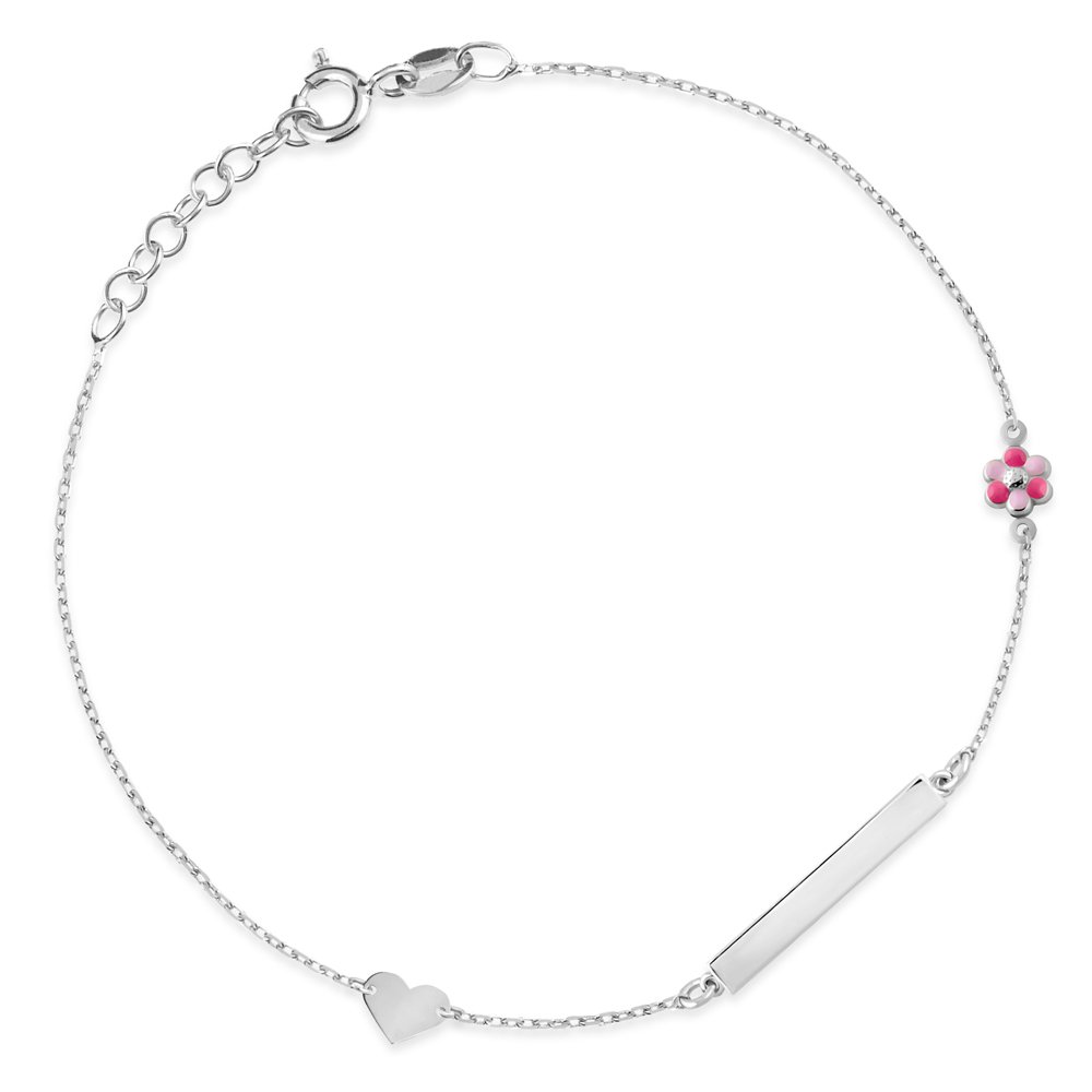 Pulseras de plata masa Murrano personalizadas para sobrina