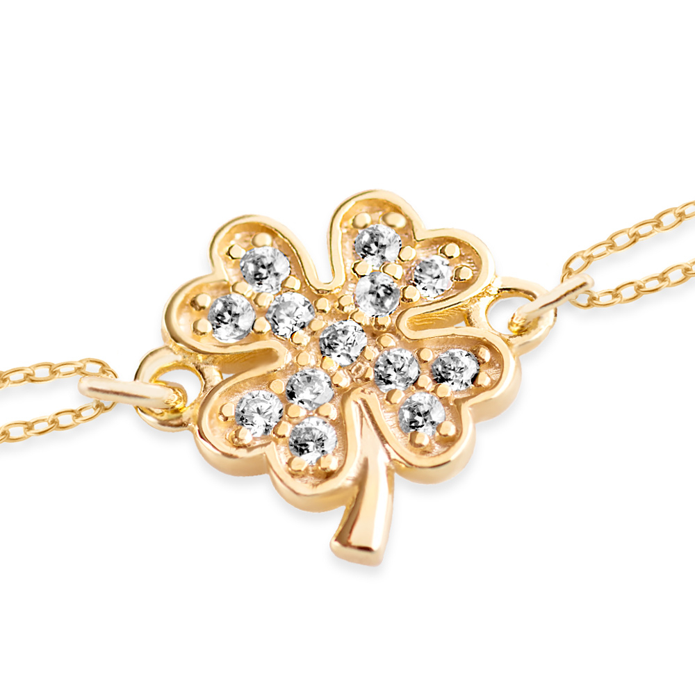Bracelet en or 14 carats gravé Murrano pour une copine