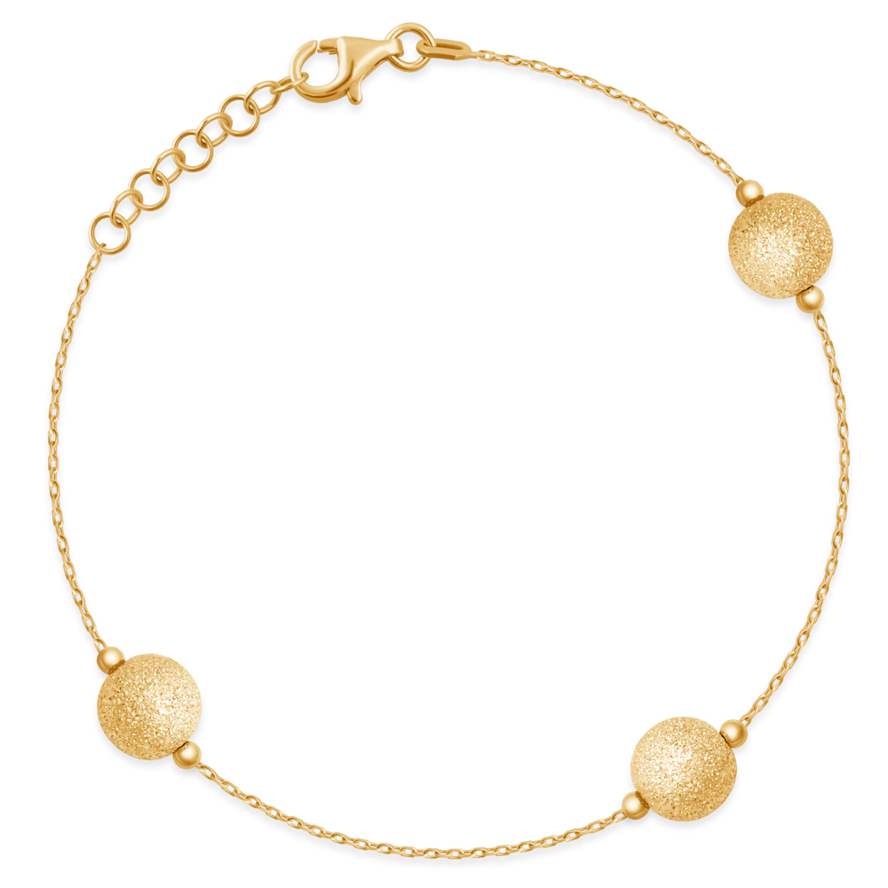 Brazalete de mujer de plata esterlina 925 chapado en oro personalizado Murrano