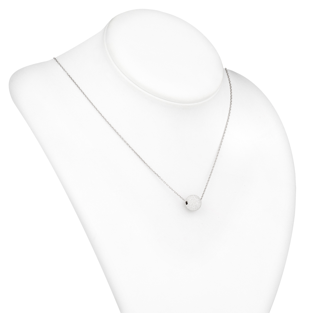 Collar de plata esterlina 925 (milliésimas) con grabado para mujer - Murrano