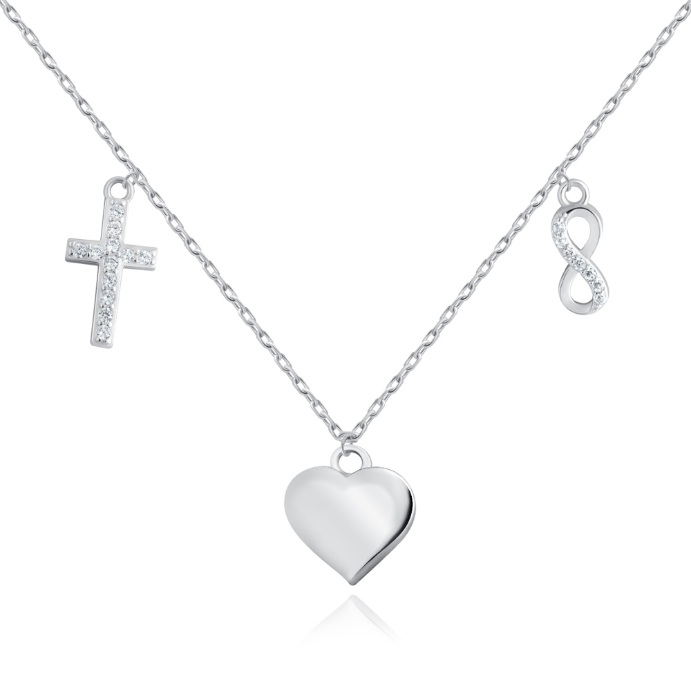 Collar de plata de ley Murrano con colgantes de cristal y estuche personalizado
