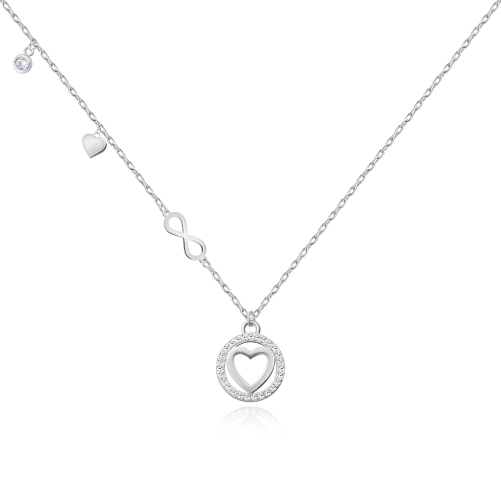 Collar de plata esterlina Murrano con grabado personalizado