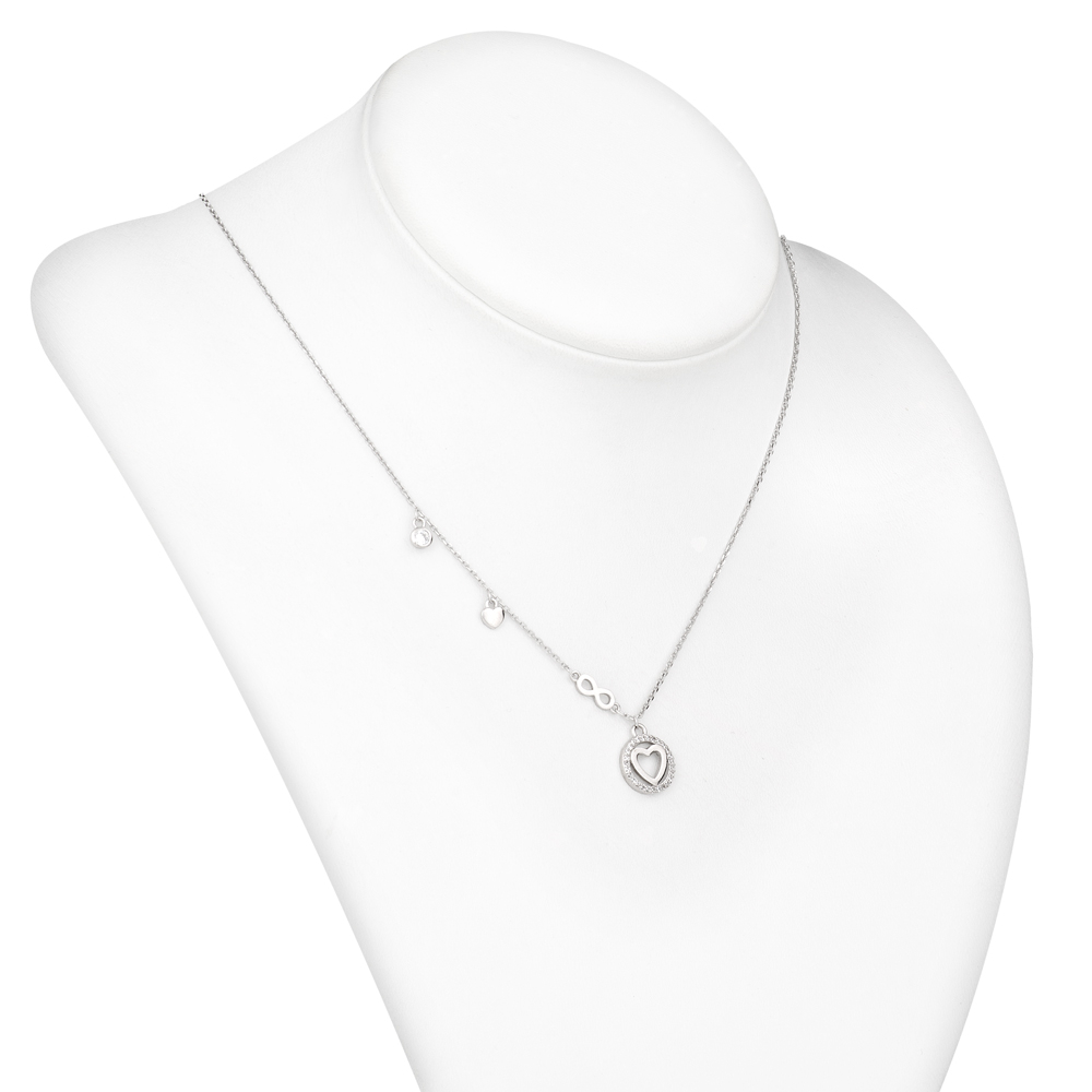 Collar de plata esterlina Murrano con grabado personalizado