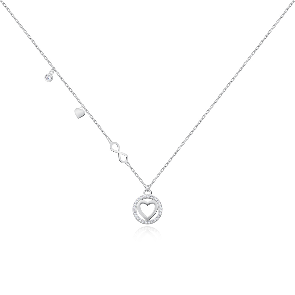 Collar de plata esterlina Murrano con grabado personalizado