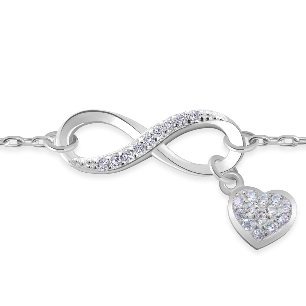 Pulseras de plata de Murrano con grabado para madrina