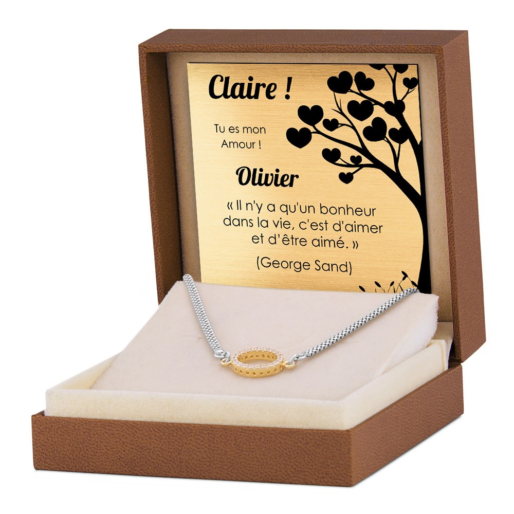 Collar de plata esterlina 925 (milésimas) grabado para mujer Murrano