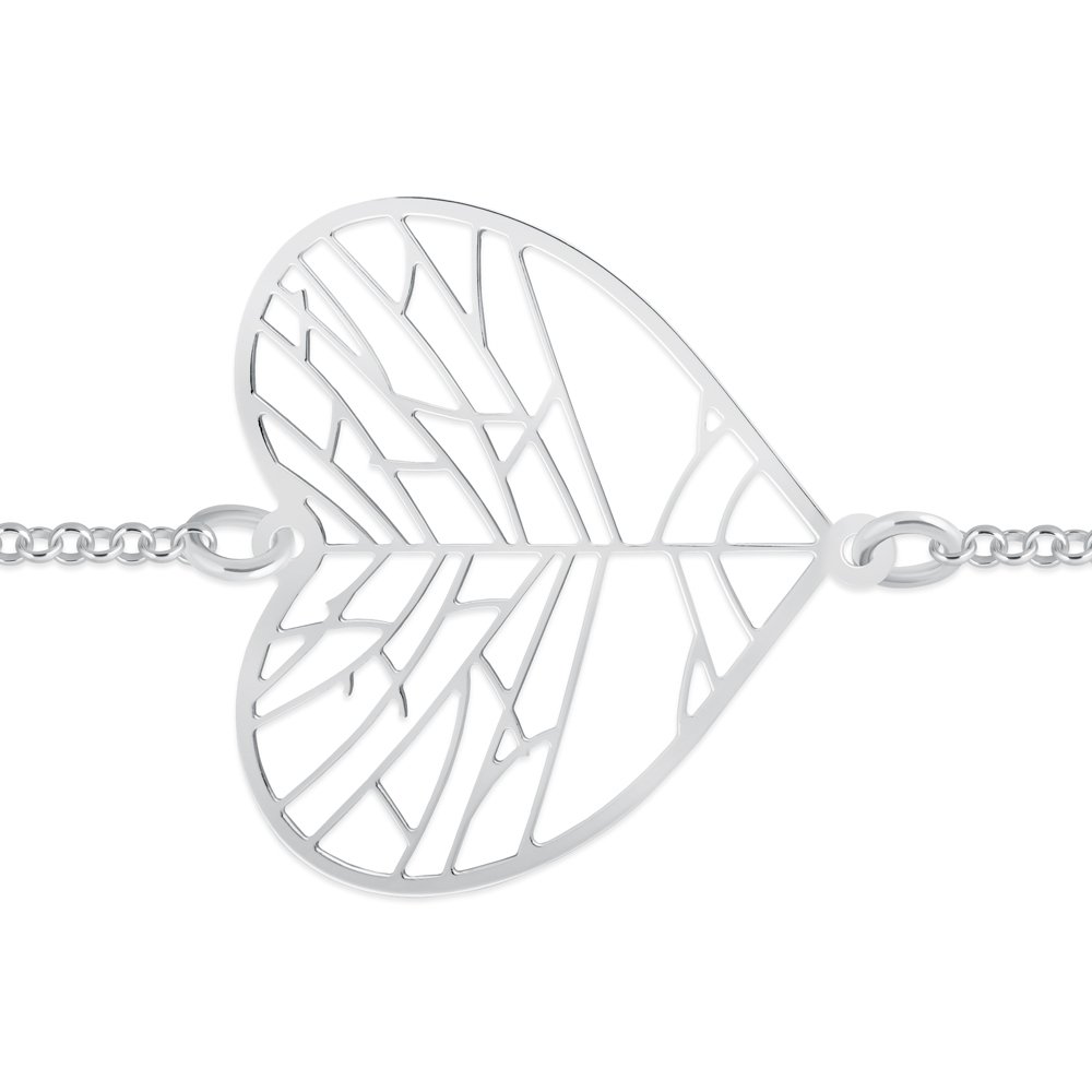 Bracelete de plata de ley personalizado Murrano para una novia
