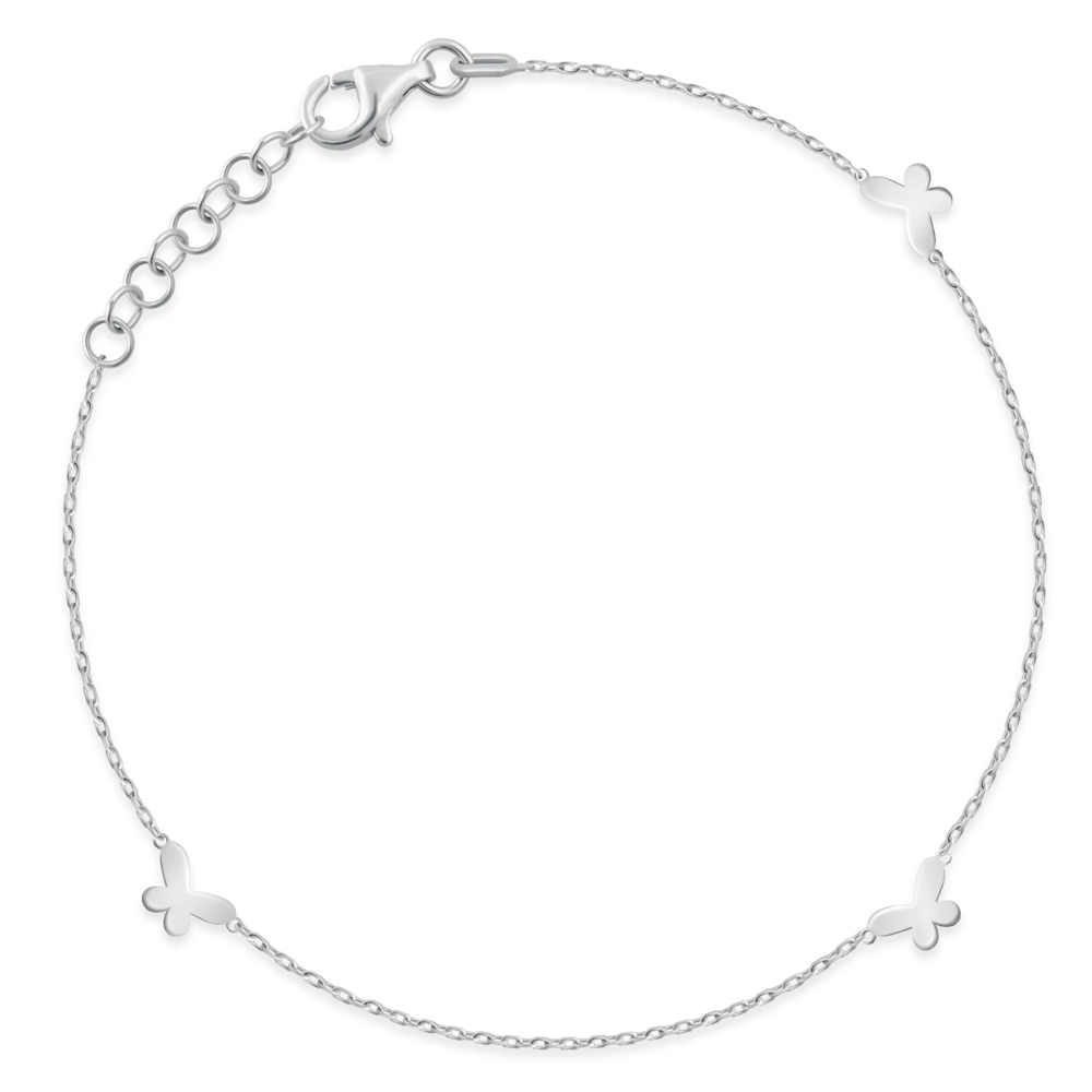 Pulserá de plata de ley 925 personalizada Murrano para niña